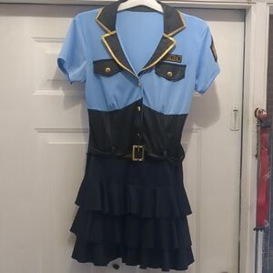 Easy Spirit Blue and Black Costume Dress